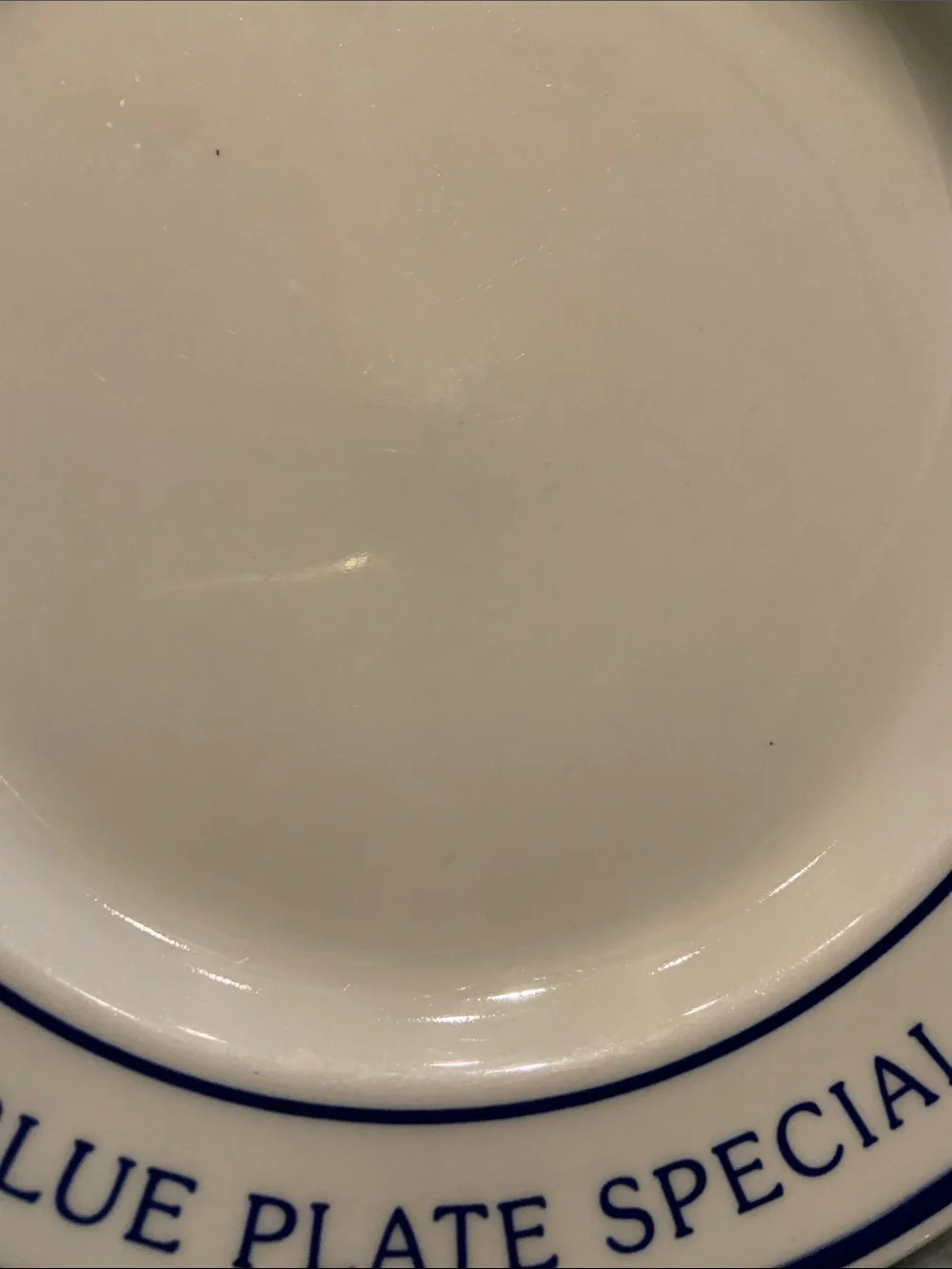 Vintage Homer Laughlin Manhattan Blue Plate Special Dinner Plate